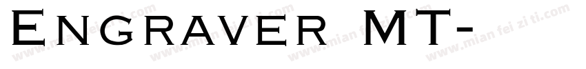 Engraver MT字体转换